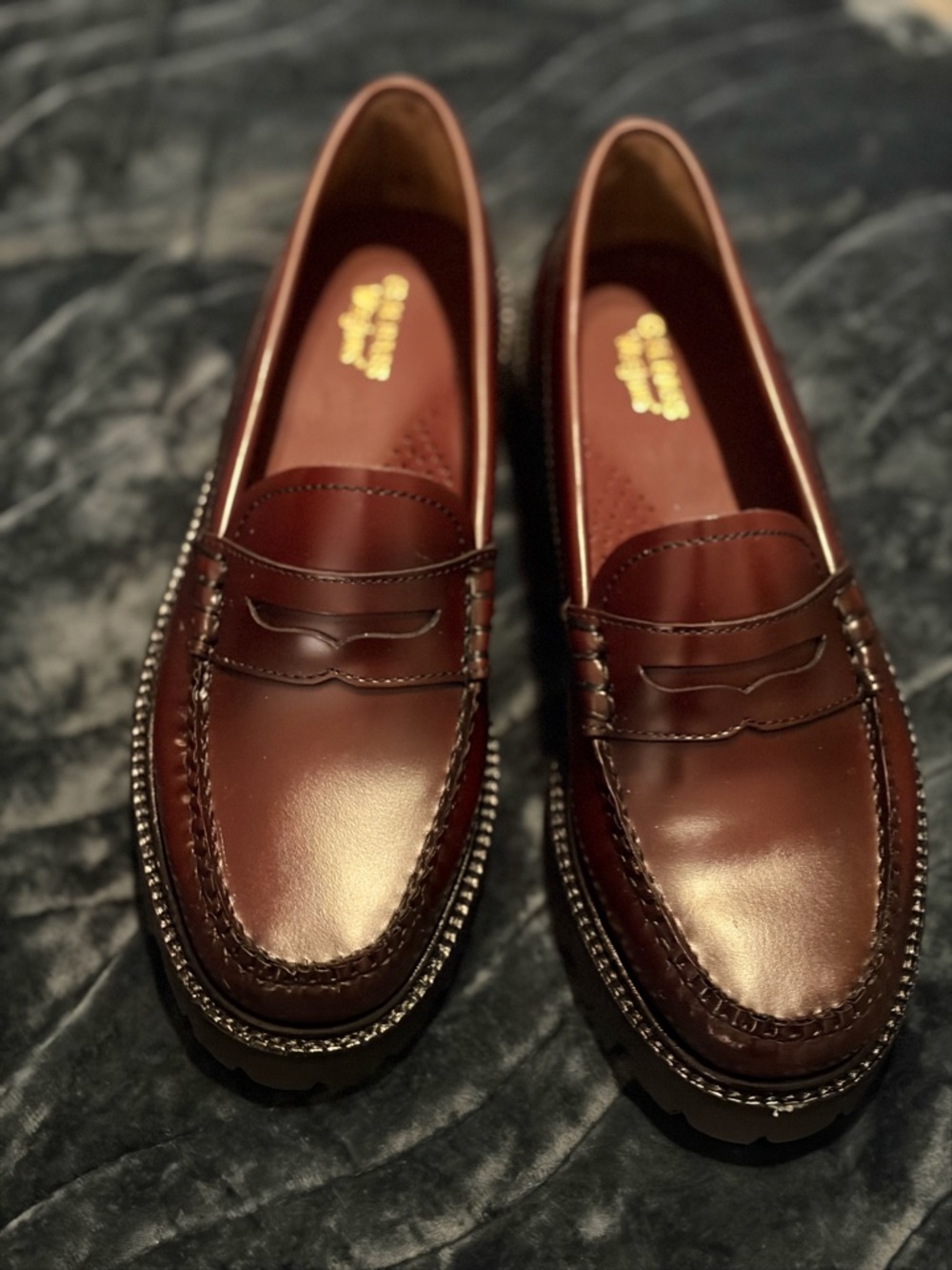 G.H. Bass & Co. Burgundy Penny Loafers